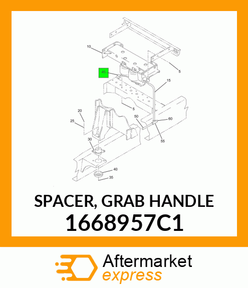 SPACER, GRAB HANDLE 1668957C1