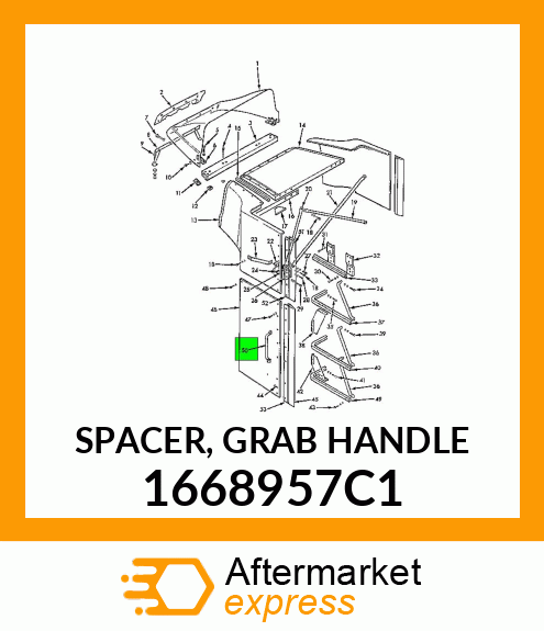 SPACER, GRAB HANDLE 1668957C1