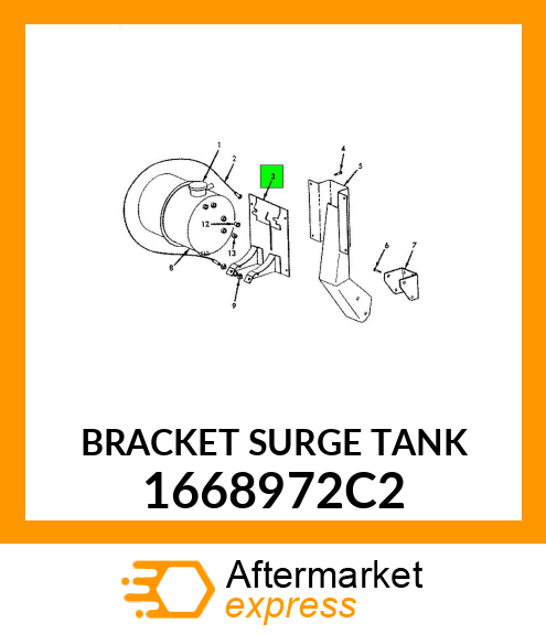 BRACKET SURGE TANK 1668972C2