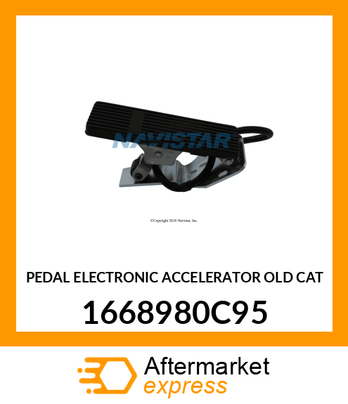 PEDAL ELECTRONIC ACCELERATOR OLD CAT 1668980C95