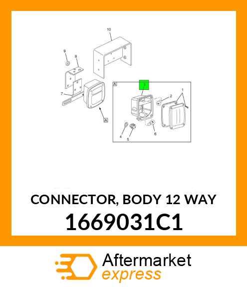 CONNECTOR, BODY 12 WAY 1669031C1