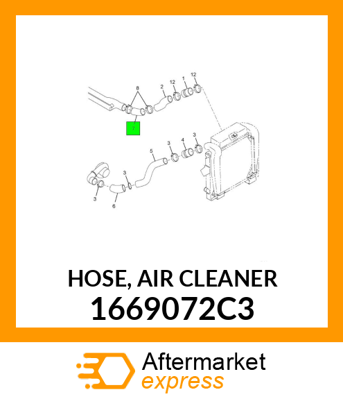 HOSE, AIR CLEANER 1669072C3