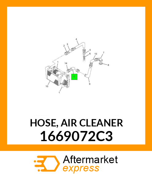 HOSE, AIR CLEANER 1669072C3