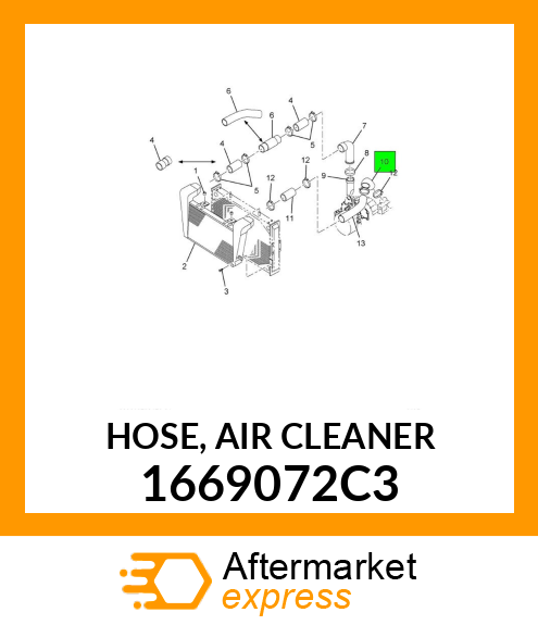 HOSE, AIR CLEANER 1669072C3