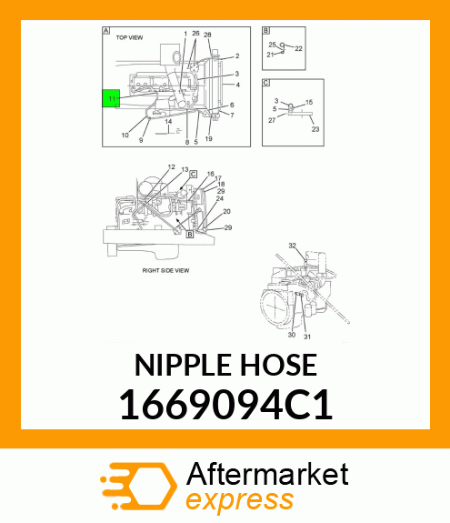 NIPPLE HOSE 1669094C1