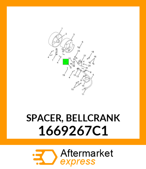 SPACER, BELLCRANK 1669267C1