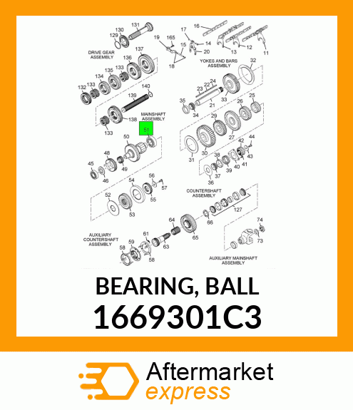 BEARING, BALL 1669301C3