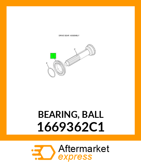 BEARING, BALL 1669362C1