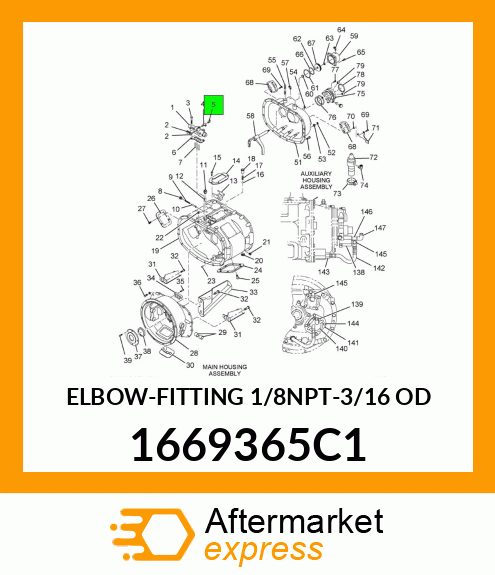 ELBOW-FITTING 1/8NPT-3/16 OD 1669365C1