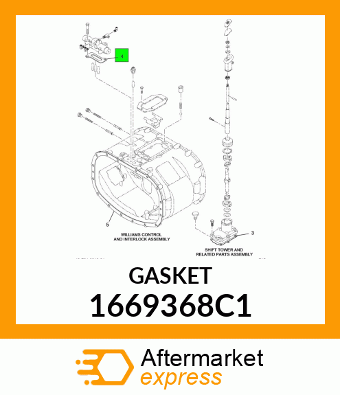 GASKET SHIFT VALVE 1669368C1