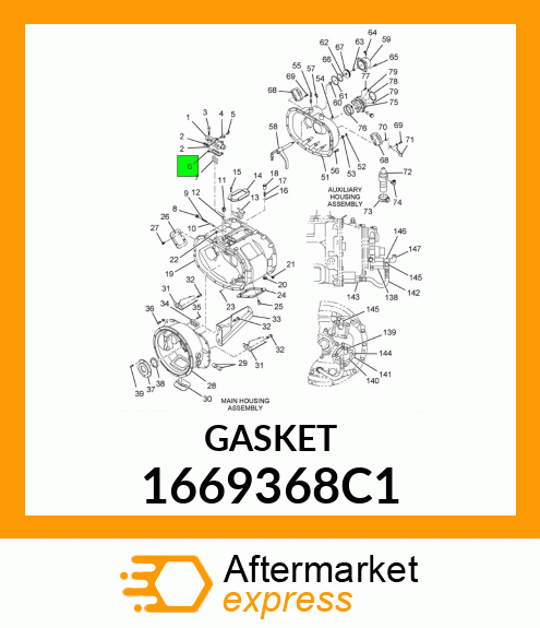 GASKET SHIFT VALVE 1669368C1