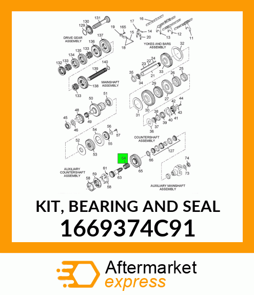 KIT, BEARING AND SEAL 1669374C91