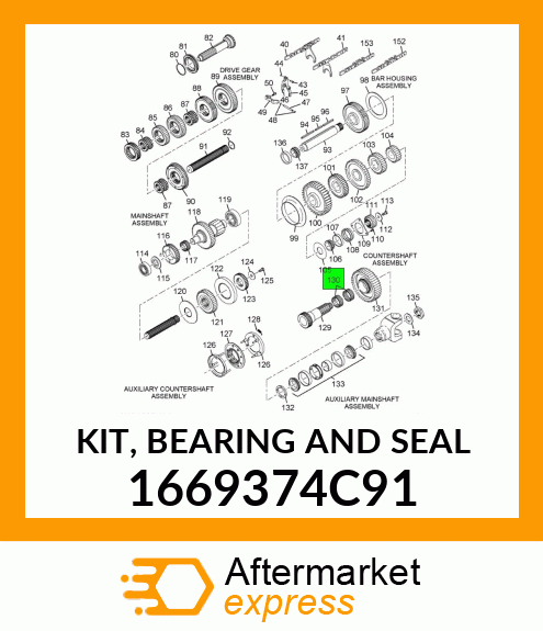 KIT, BEARING AND SEAL 1669374C91