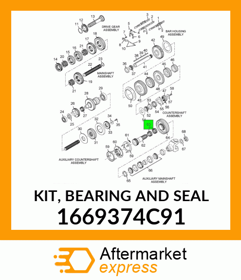 KIT, BEARING AND SEAL 1669374C91