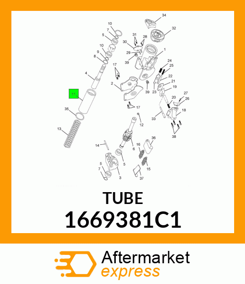 TUBE STEERING DRIVE SHAFT 1669381C1