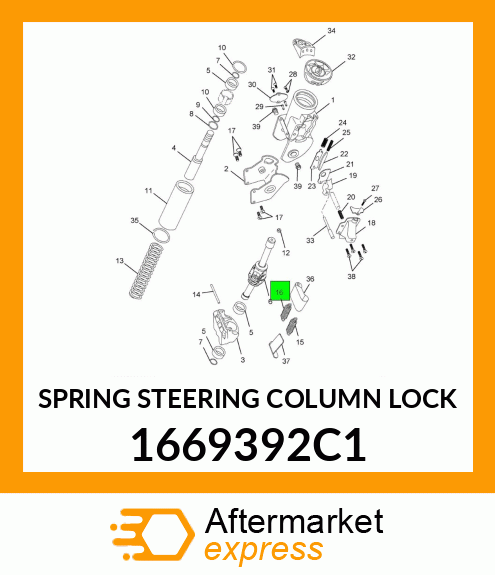 SPRING STEERING COLUMN LOCK 1669392C1