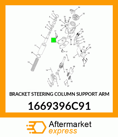 BRACKET STEERING COLUMN SUPPORT ARM 1669396C91