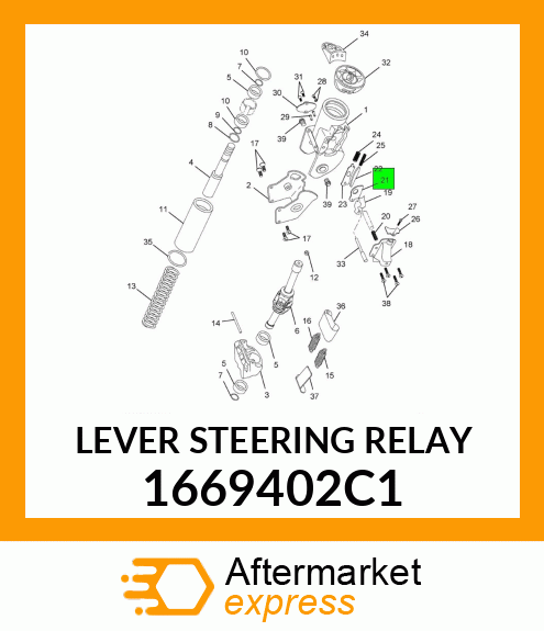 LEVER STEERING RELAY 1669402C1