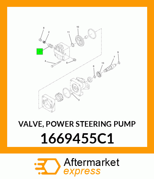 VALVE, POWER STEERING PUMP 1669455C1