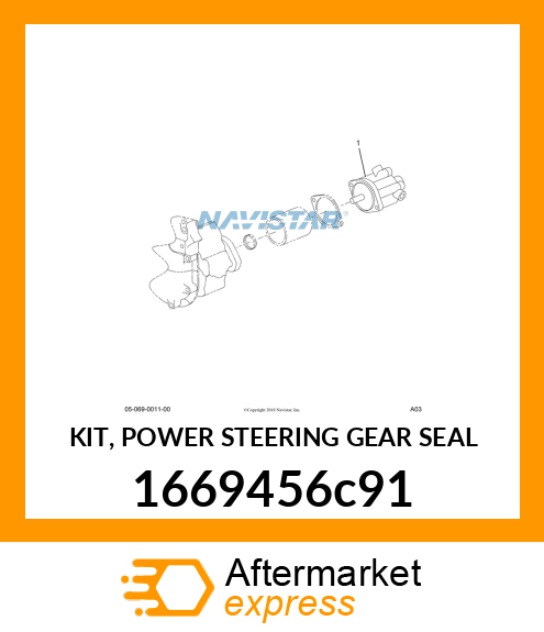 KIT, POWER STEERING GEAR SEAL 1669456c91