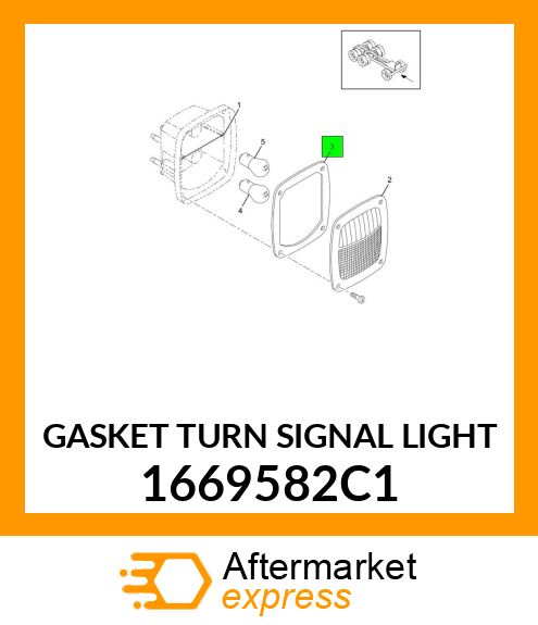 GASKET TURN SIGNAL LIGHT 1669582C1