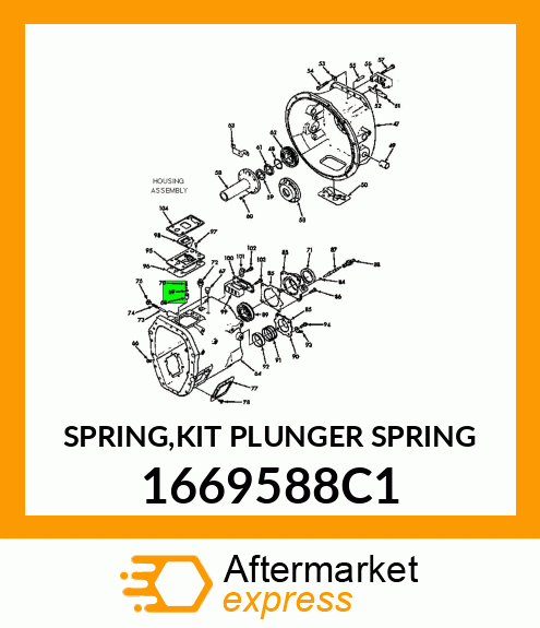 SPRING,KIT PLUNGER SPRING 1669588C1