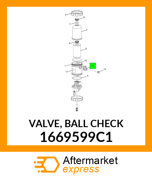 VALVE, BALL CHECK 1669599C1