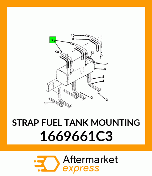 STRAP FUEL TANK MOUNTING 1669661C3