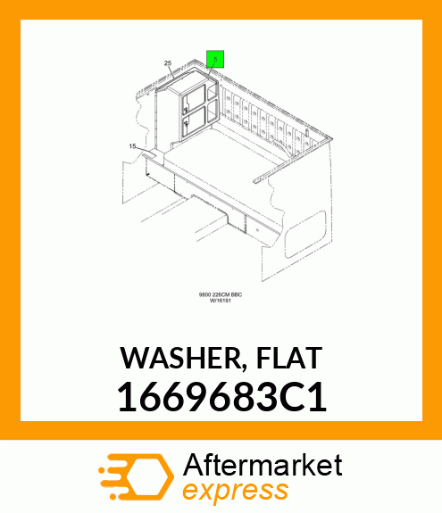 WASHER, FLAT 1669683C1