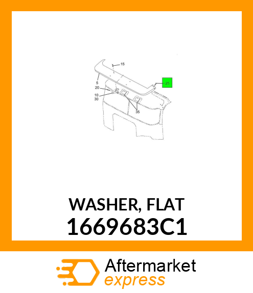 WASHER, FLAT 1669683C1