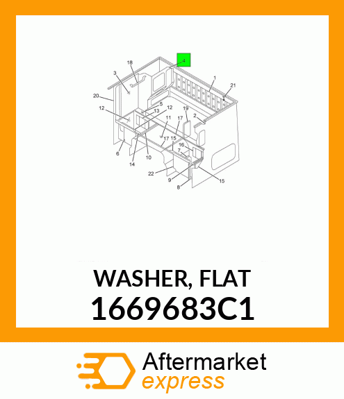 WASHER, FLAT 1669683C1