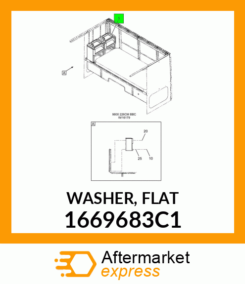 WASHER, FLAT 1669683C1