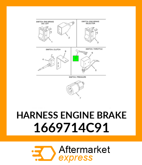 HARNESS ENGINE BRAKE 1669714C91