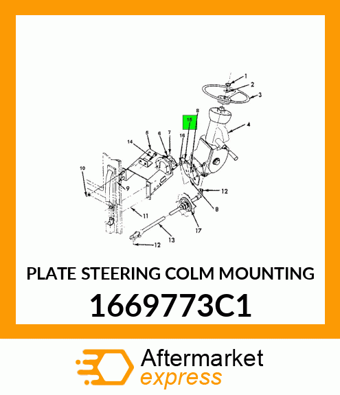 PLATE STEERING COLM MOUNTING 1669773C1