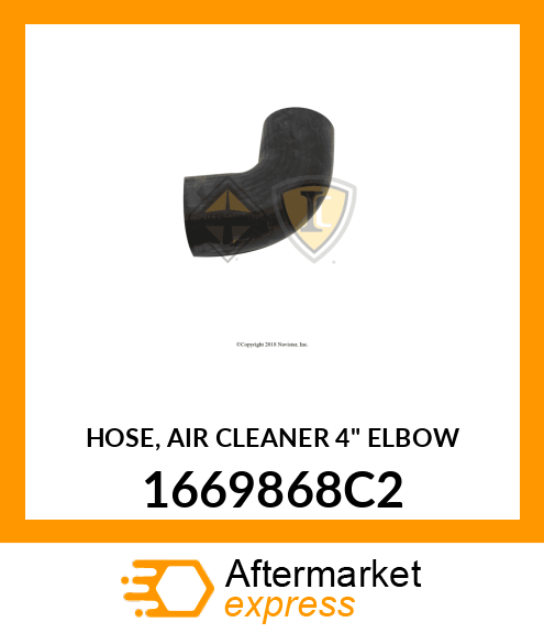 HOSE, AIR CLEANER 4" ELBOW 1669868C2