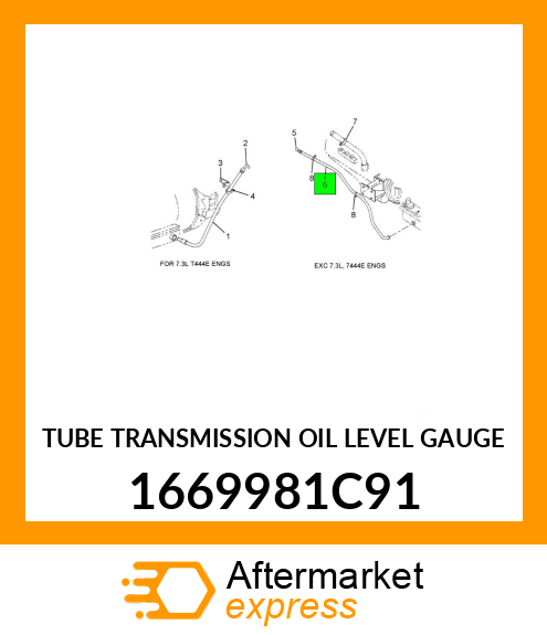 TUBE TRANSMISSION OIL LEVEL GAUGE 1669981C91