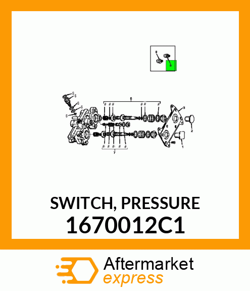 SWITCH, PRESSURE 1670012C1