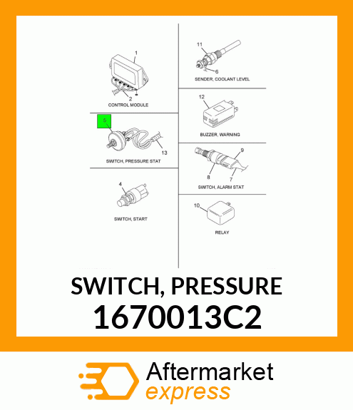 SWITCH, PRESSURE 1670013C2