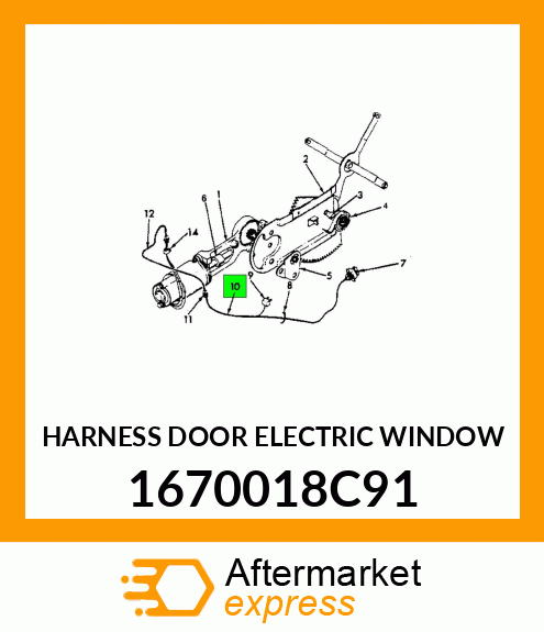 HARNESS DOOR ELECTRIC WINDOW 1670018C91