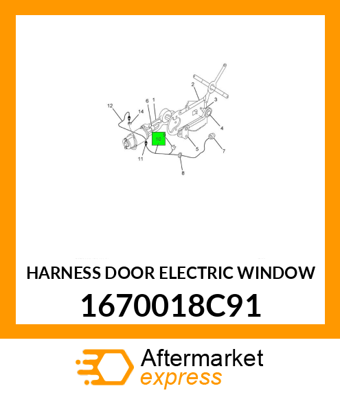 HARNESS DOOR ELECTRIC WINDOW 1670018C91