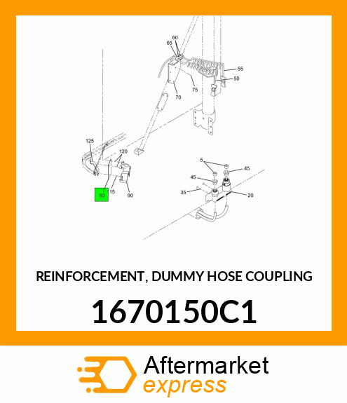 REINFORCEMENT, DUMMY HOSE COUPLING 1670150C1