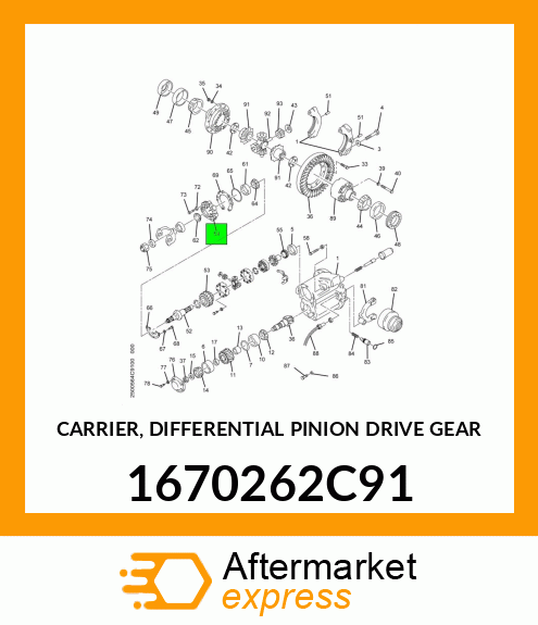 CARRIER, DIFFERENTIAL PINION DRIVE GEAR 1670262C91