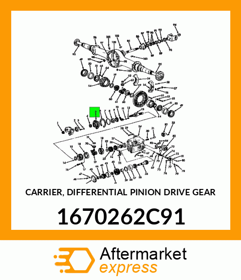 CARRIER, DIFFERENTIAL PINION DRIVE GEAR 1670262C91