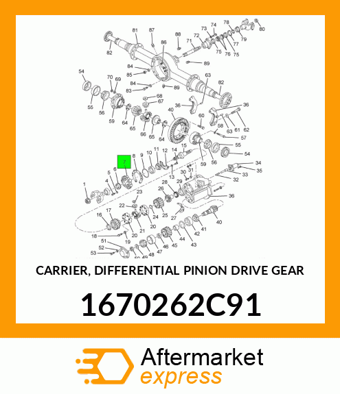CARRIER, DIFFERENTIAL PINION DRIVE GEAR 1670262C91