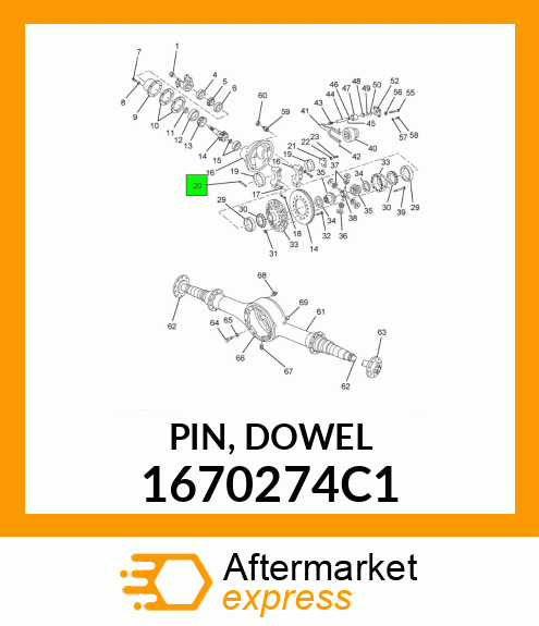 PIN, DOWEL 1670274C1