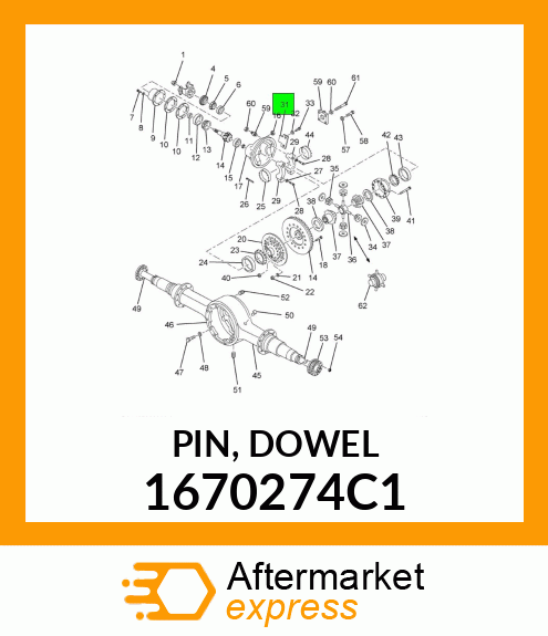 PIN, DOWEL 1670274C1