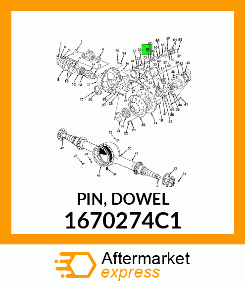 PIN, DOWEL 1670274C1