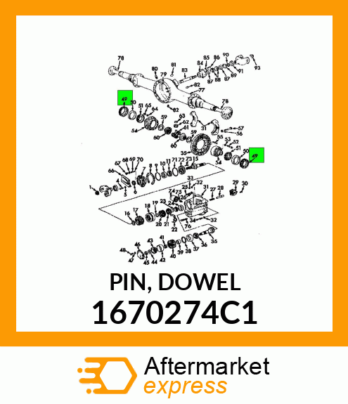 PIN, DOWEL 1670274C1