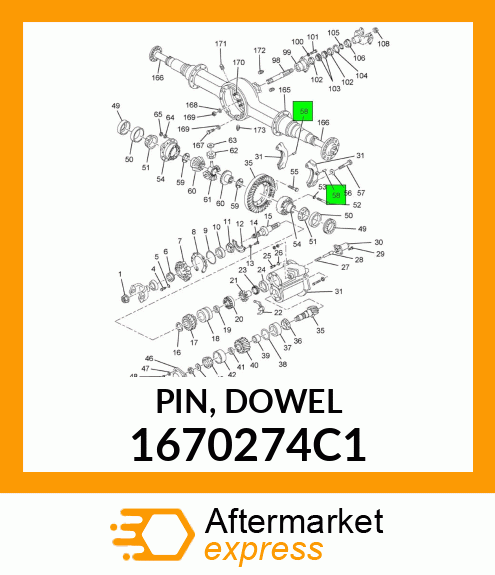 PIN, DOWEL 1670274C1