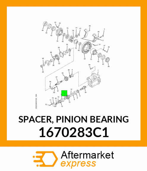 SPACER, PINION BEARING 1670283C1